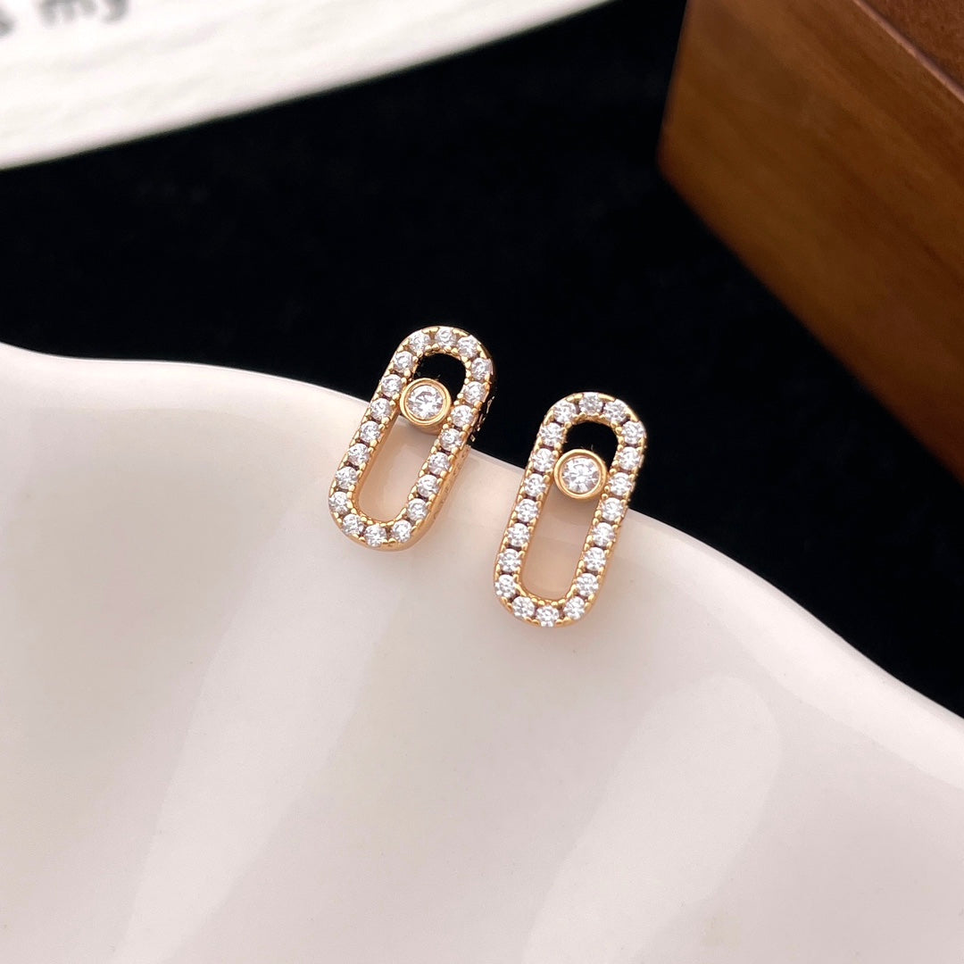 CHAUMET MOVE UNO DIAMOND SMALL EARRINGS