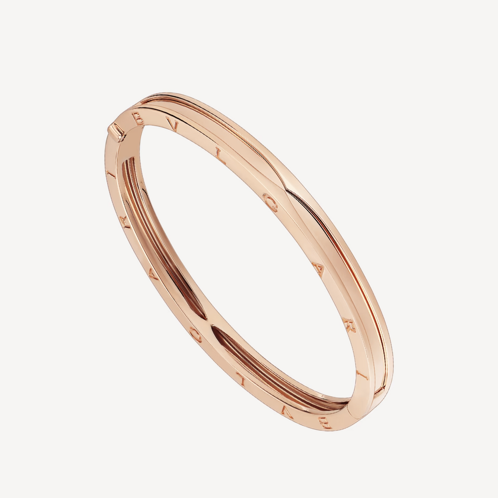 BVLGARI ZERO 1 SPIRAL PINK GOLD BRACELET