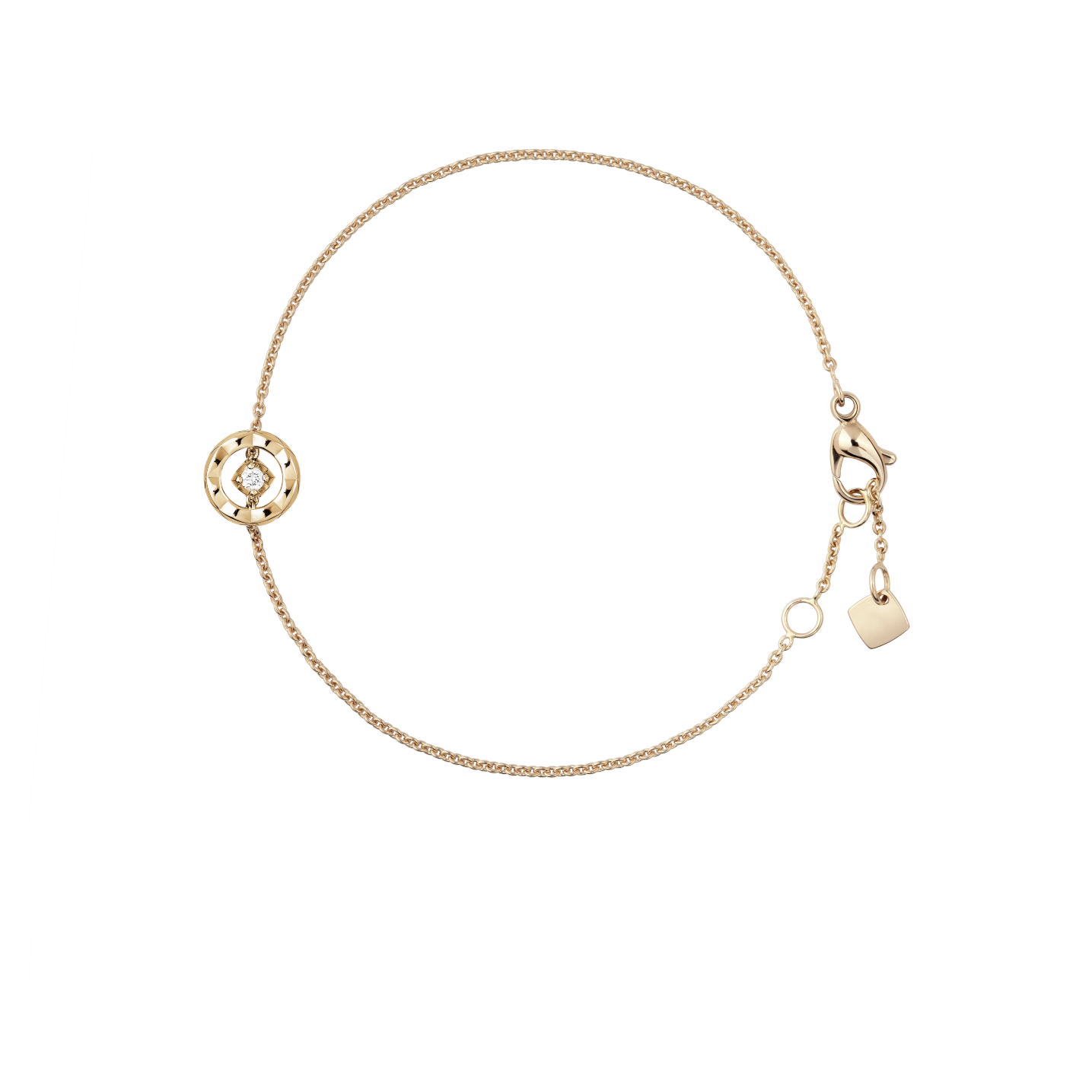 Chanel Coco Quilted Motif Diamond Bracelet