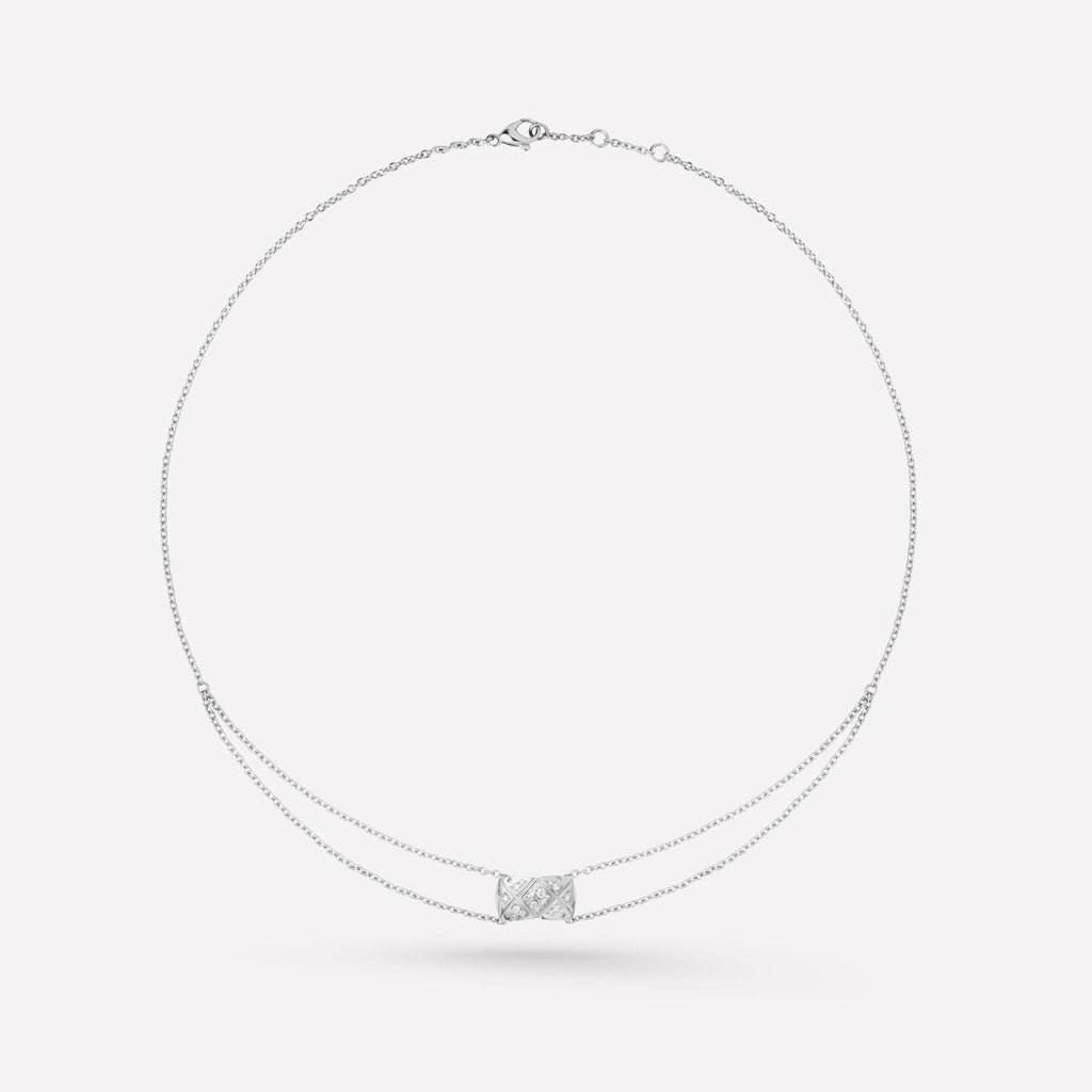 Chanel Crush Silver Diamond Necklace