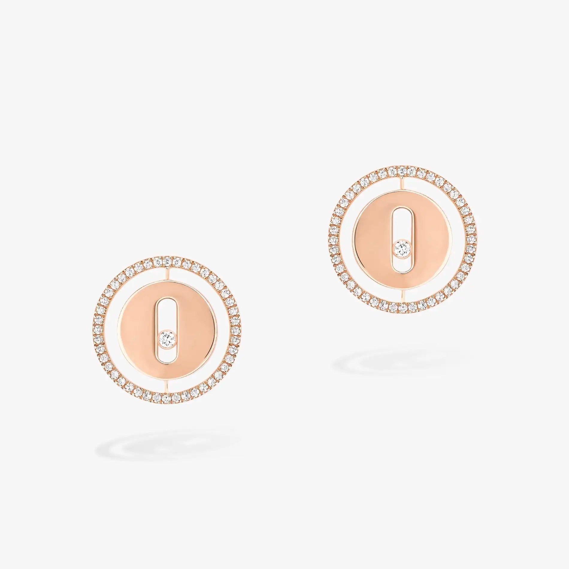 MESSIKA PUCES LUCKY MOVE DIAMOND EARRINGS