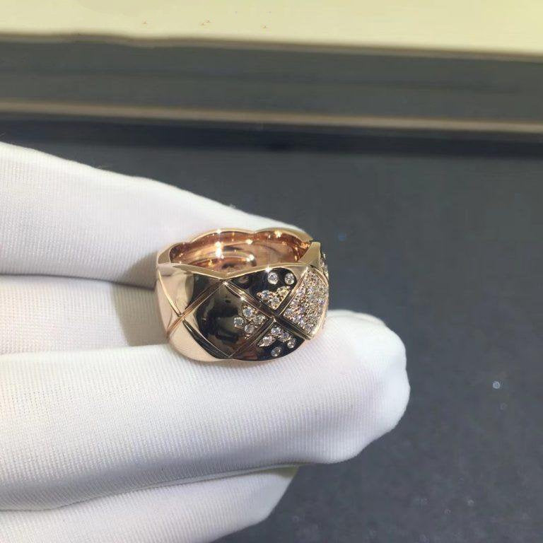 Chanel Crush Ring Pink Gold Diamond
