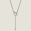 HERMES FINESSE SILVER DIAMOND NECKLACE