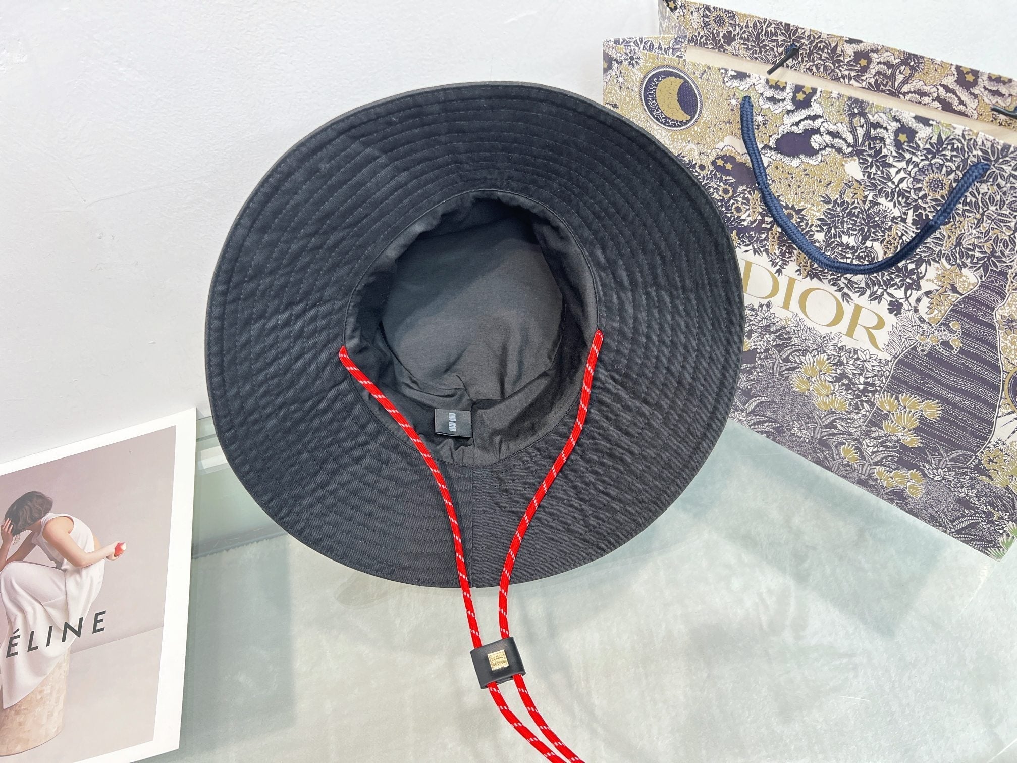 MIU MIU Wide Brim Bucket Hat